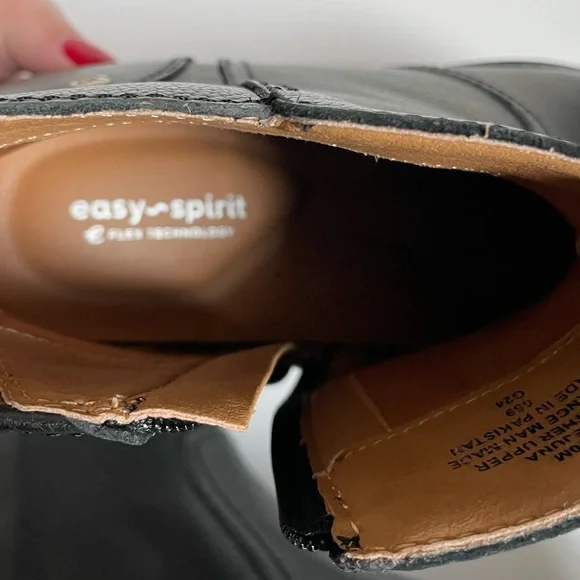Easy Spirit Juna Casual Booties Leather Black, Size 10 - Picture 13 of 14